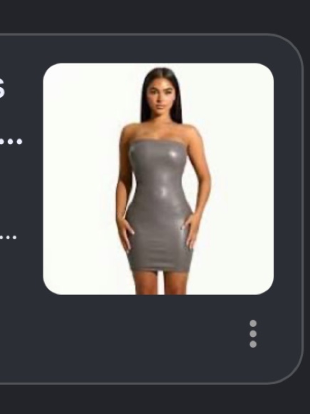 Naked wardrobe gray Strapless  Mini Dress nwt size S
